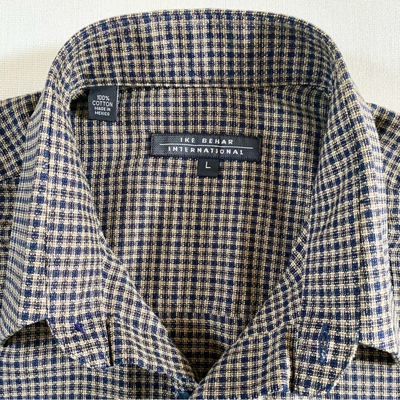 IKE BEHAR MEN’S SPORT SHIRT 100% COTTON, SIZE LARGE NWOT - Picture 15 of 16